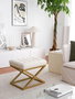 Atelier Del Sofa Puff de Terciopelo Crema